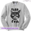 Purr Evil Satanic Cat Sweatshirt