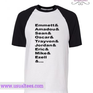 Emmet And Amadou And Sean Raglan T Shirt