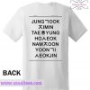 Bts Members Namnes In Hangul T Shirt