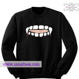 Vampire Teeth Keyhole Sweatshirt