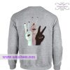Peace Hand Sweatshirt Back