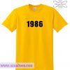 1986 Yellow T shirt