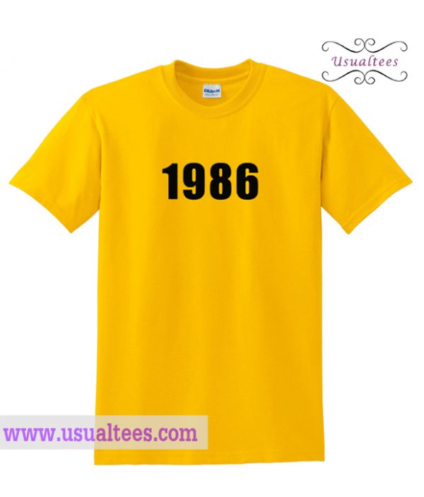 1986 Yellow T shirt