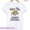 Save the Chubby Unicorns Rainbow Rhino T shirt