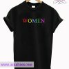 Women Font Color T-shirt
