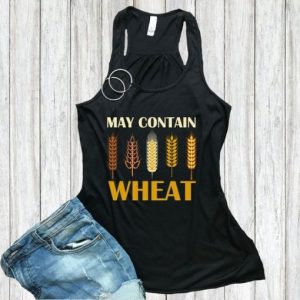 May Contain Wheat Funny Foodie TANK TOP cho