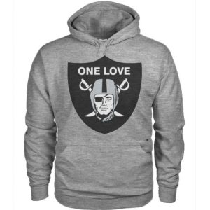 One Love Oakland Raiders Hoodie cho