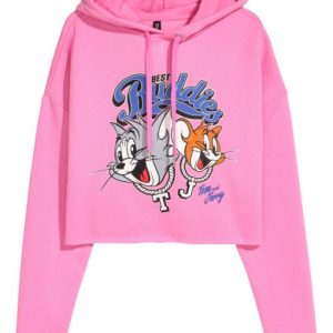 Pink Tom and Jerry Hoodie cho