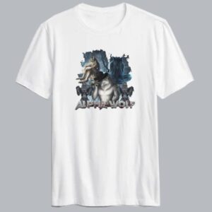 Wolf Ripping Alpha Wolf T Shirt AA